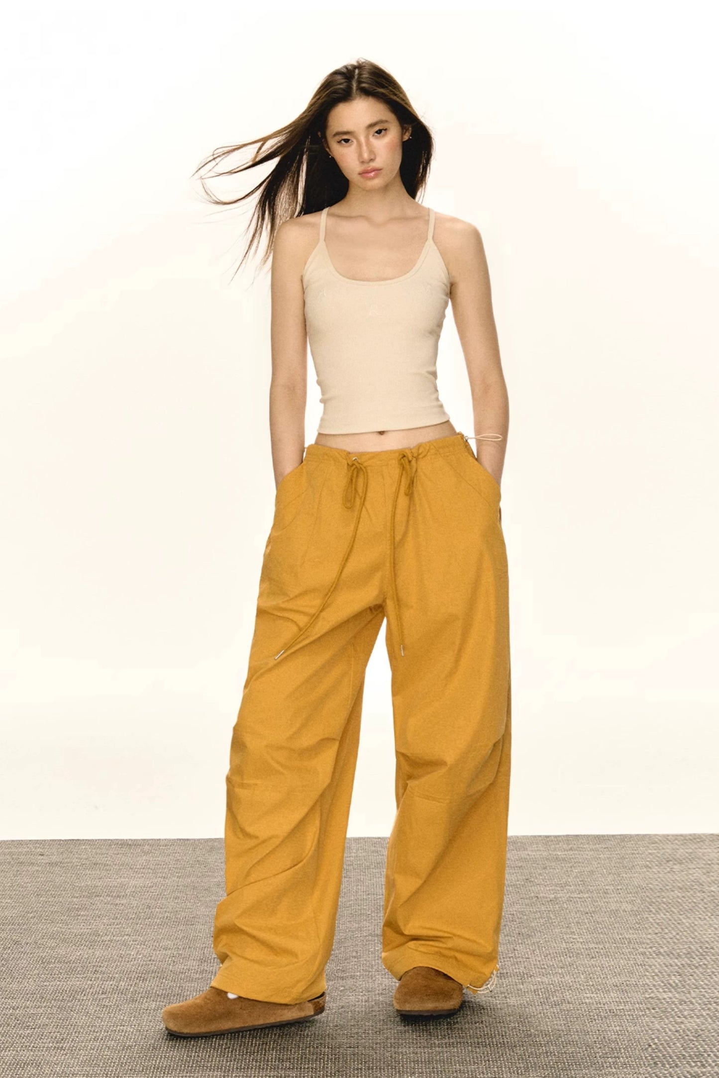 Autumn Retro Low Rise Cargo Pants