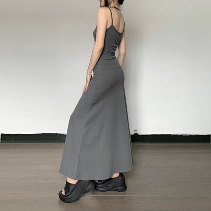 Serena Minimalist Maxi Slip Dress