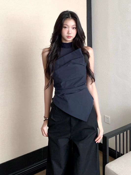 Nerina Draped Asymmetrical Top