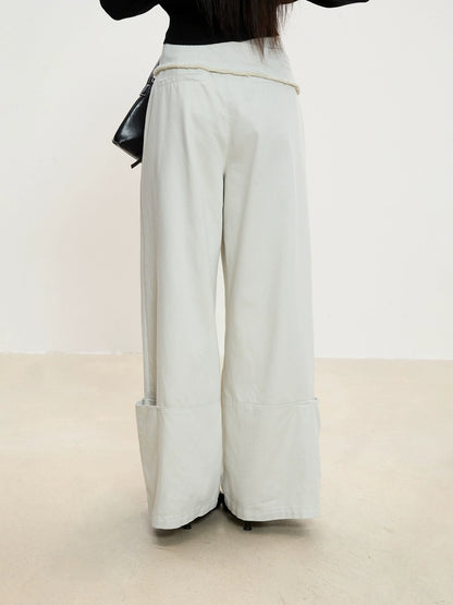 Isla Layered Detail Wide-Leg Pants