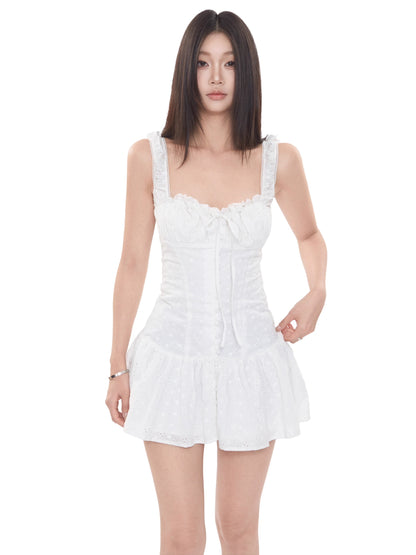 Maeve Buttoned Ruffle Dress