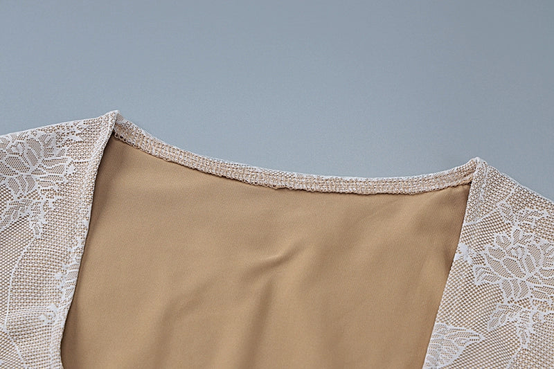 Aurelia Sheer Lace Ribbon Top