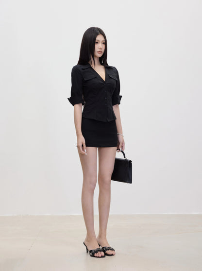Lara Tailored Collar Mini Dress