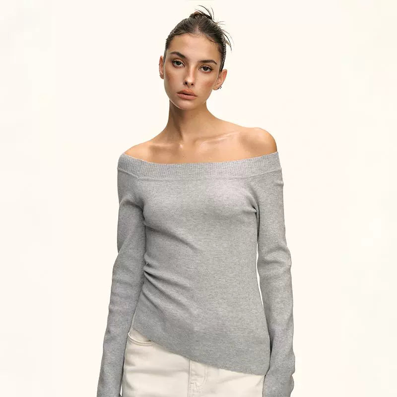 Luna Off Shoulder Ribbed Top