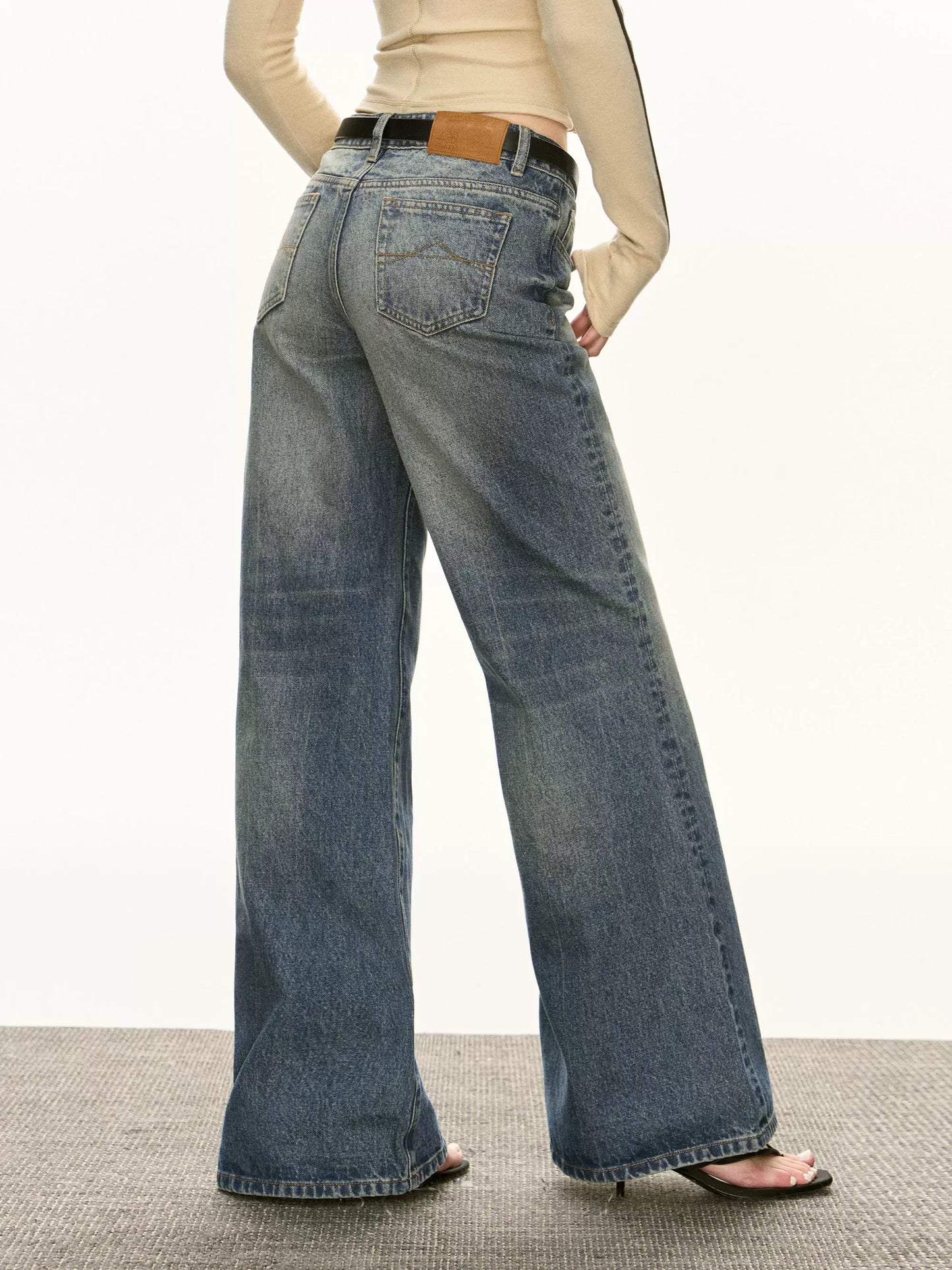 Mary Vintage Blue Washed Jeans