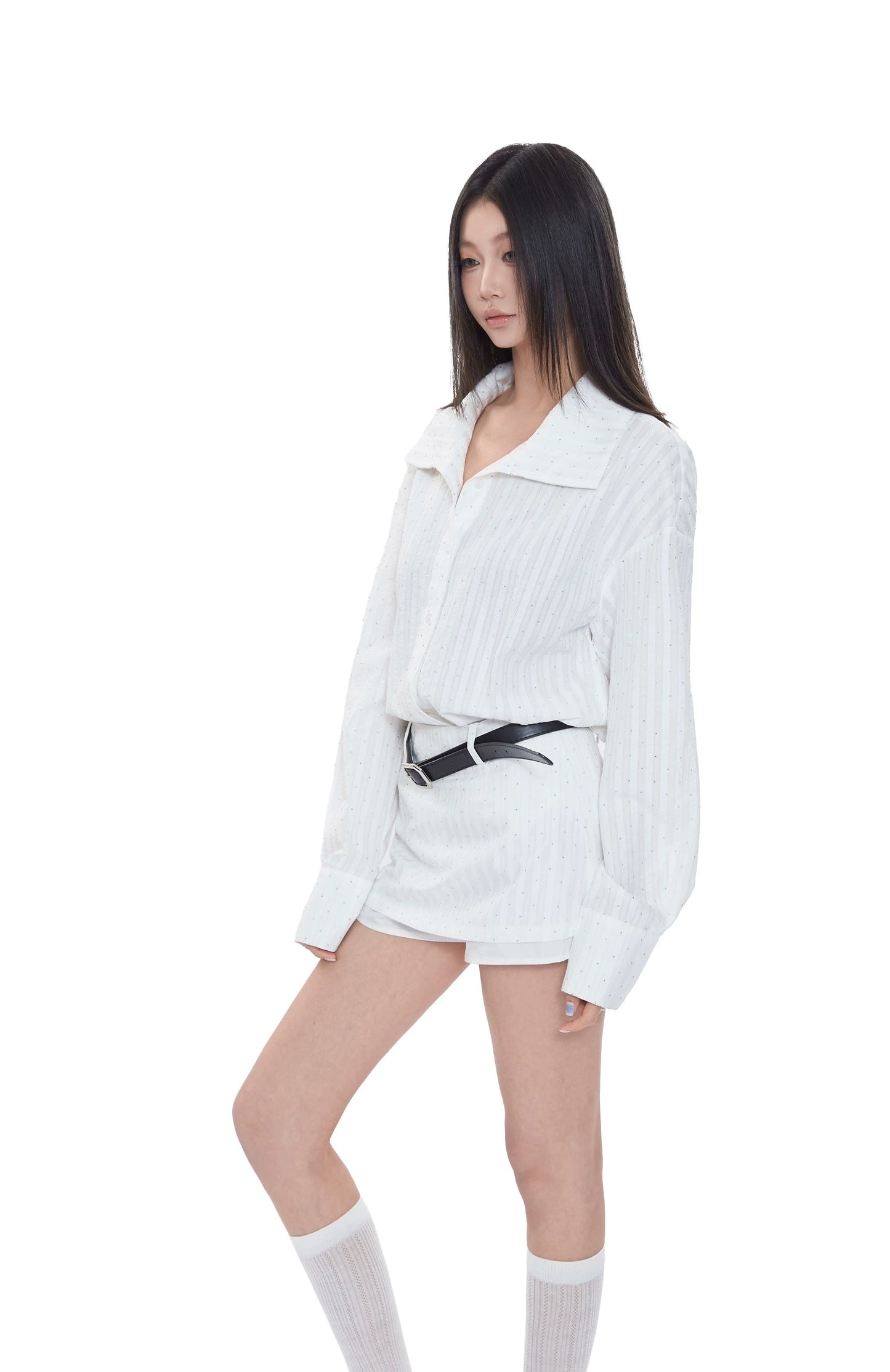 Sera Classic Striped Shirt & Mini Skirt Set