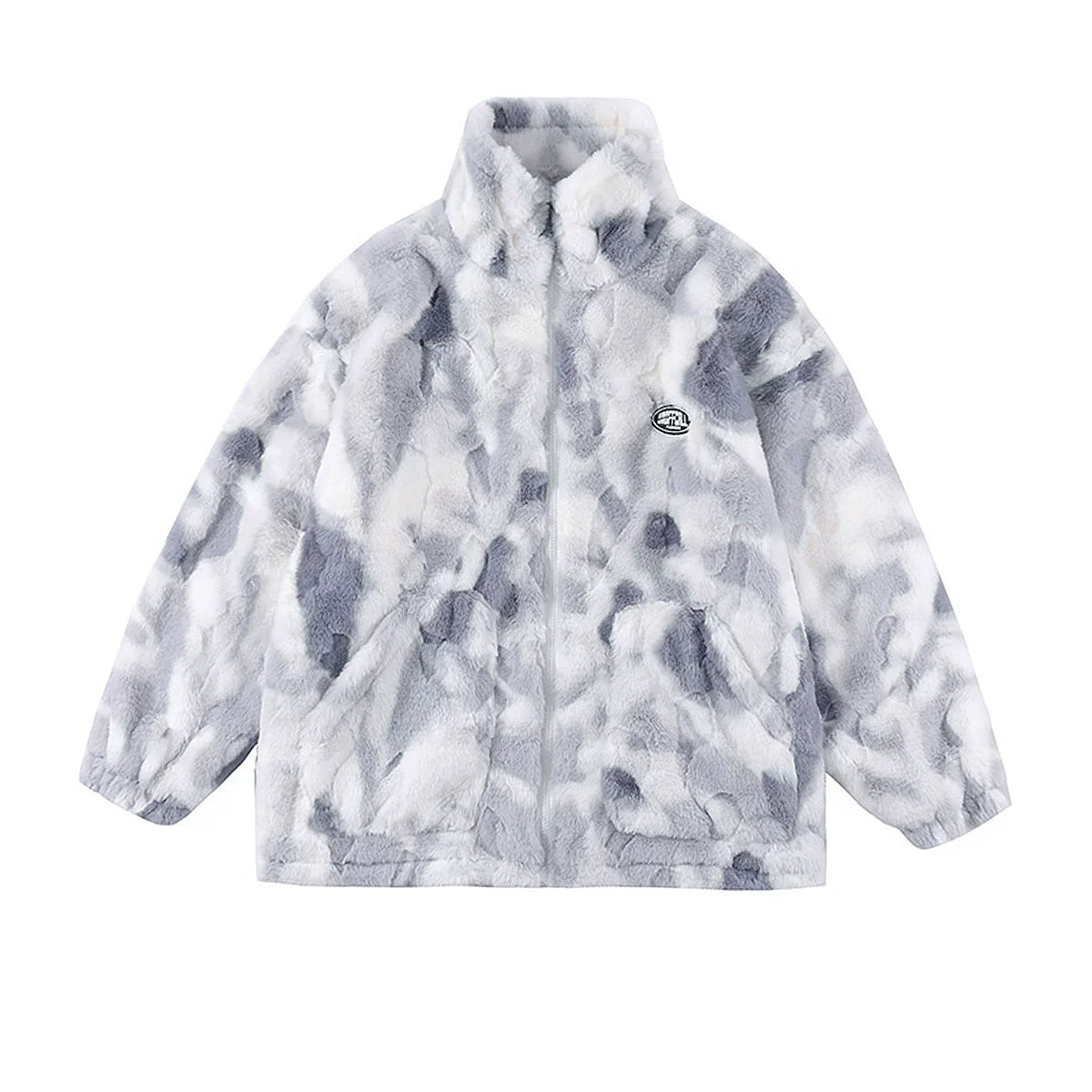 Clara Fluffy Pattern Zip Jacket