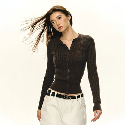 Eden Retro Knitted Cardigan Sweater