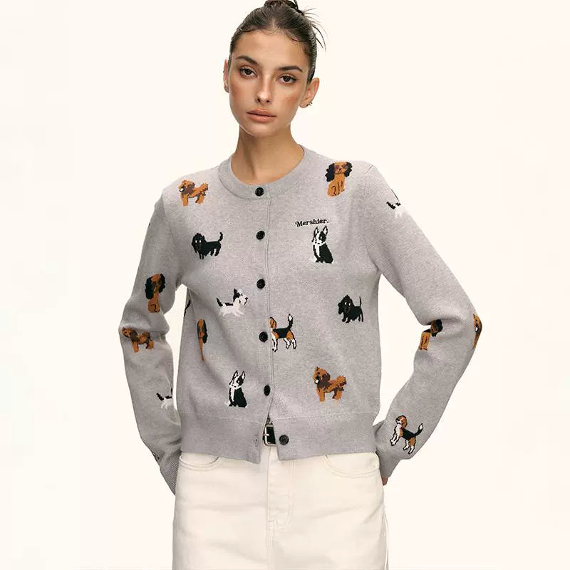 Marley Puppy Parade Knit Cardigan