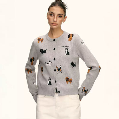 Marley Puppy Parade Knit Cardigan