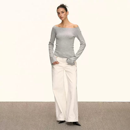 Luna Off Shoulder Ribbed Top