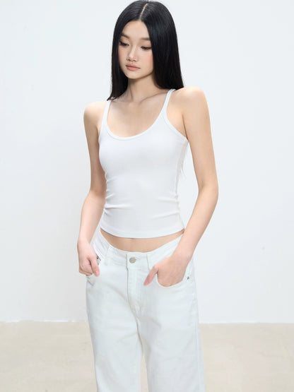 Suhwa Ribbed Basic Tank Top