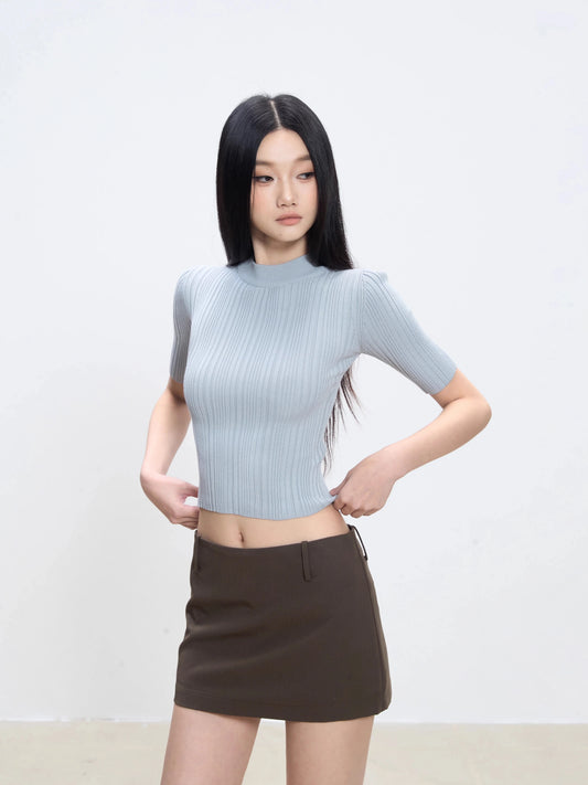 Eunji Ribbed Knit Top