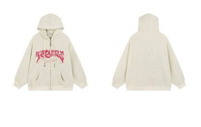 Stellar Graphic Corduroy Zip Hoodie