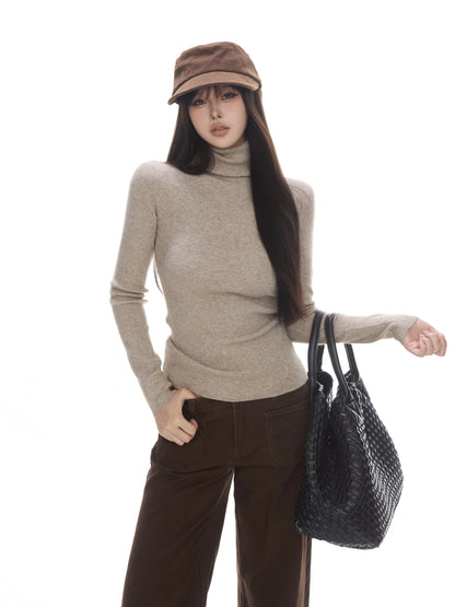 Lea Ribbed Turtleneck Sweater