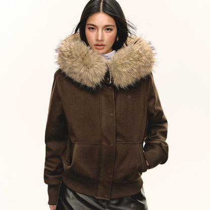 Miley Retro Fur Collar Jacket