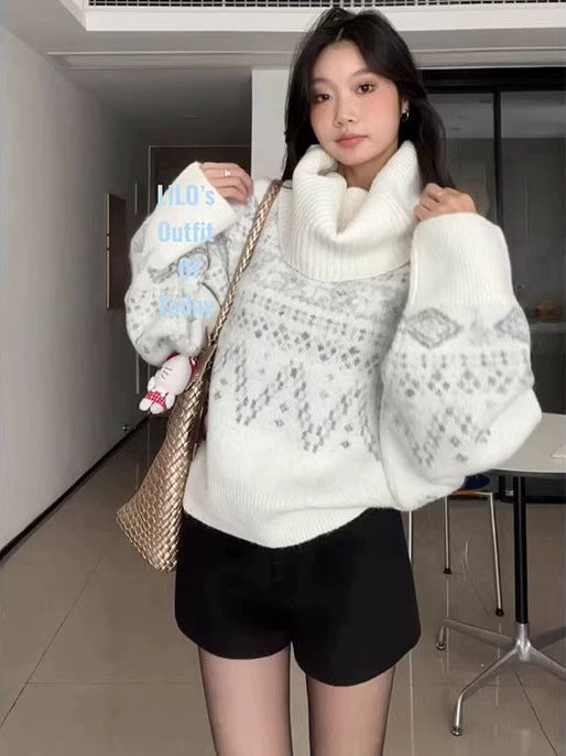 Nerina Nordic Knit Turtleneck Sweater