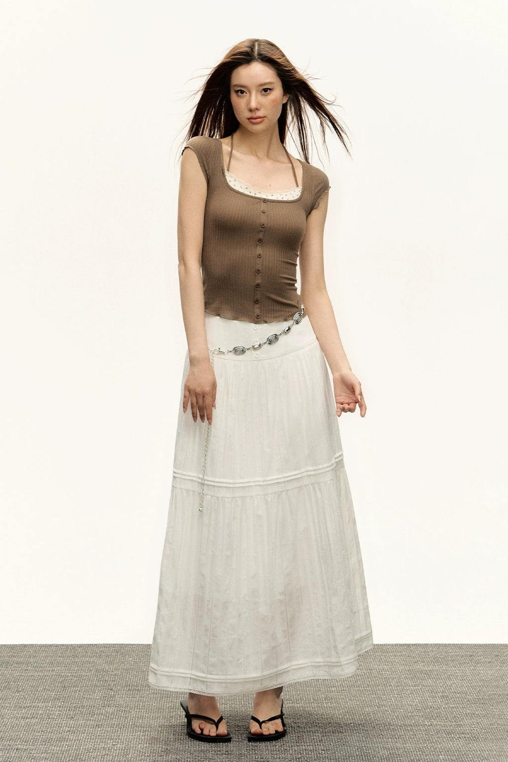 Arabella Retro Midi Skirt