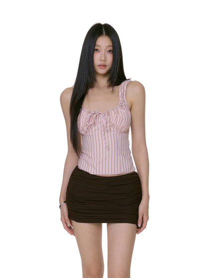 Sienna Ruched Mini Skirt