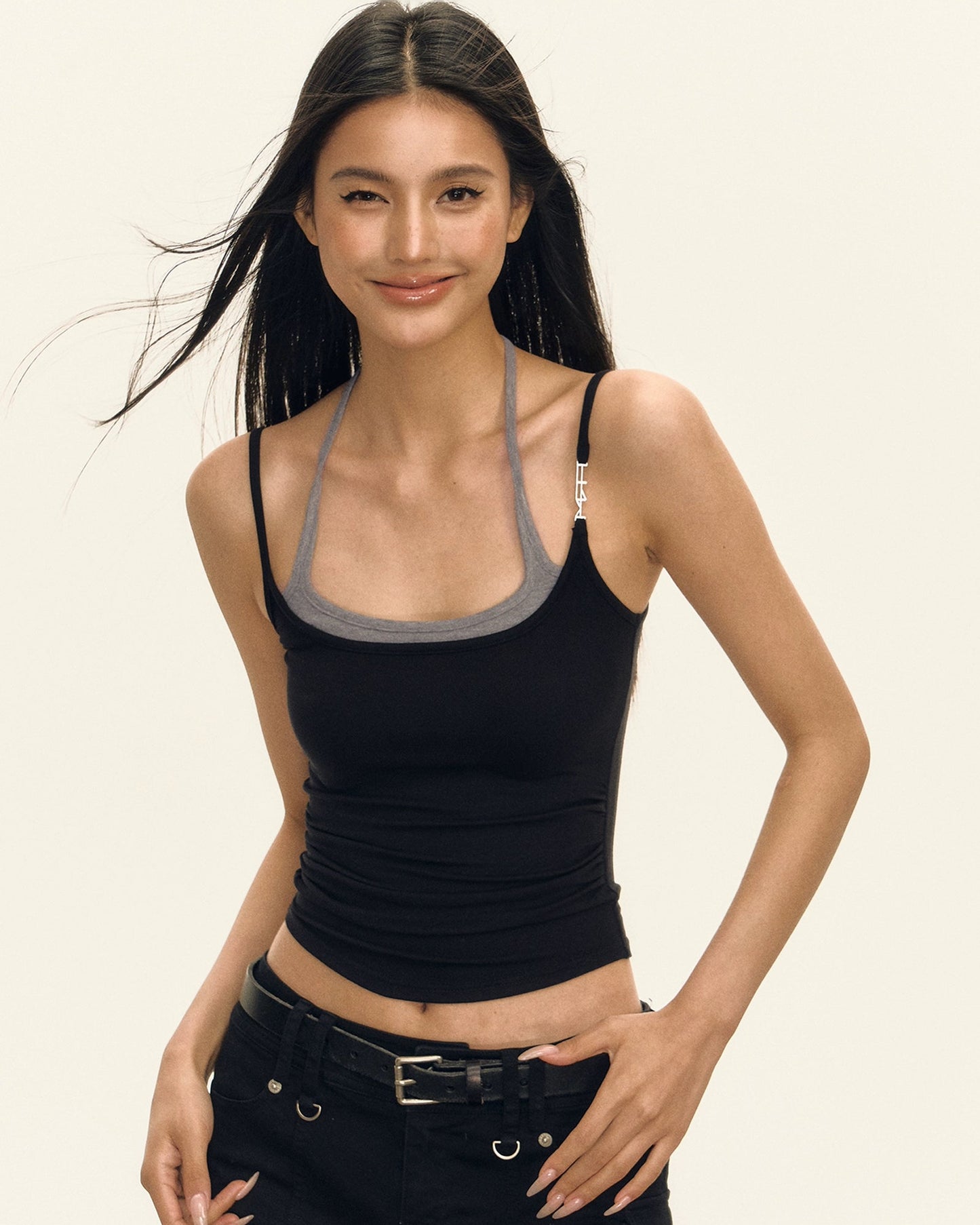 Amara Retro Halterneck Cami Top