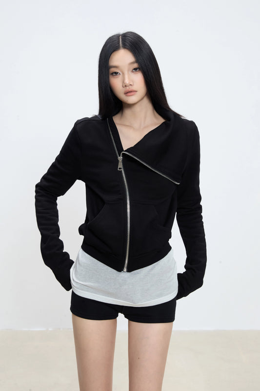 Thalia Asymmetrical Zip Top