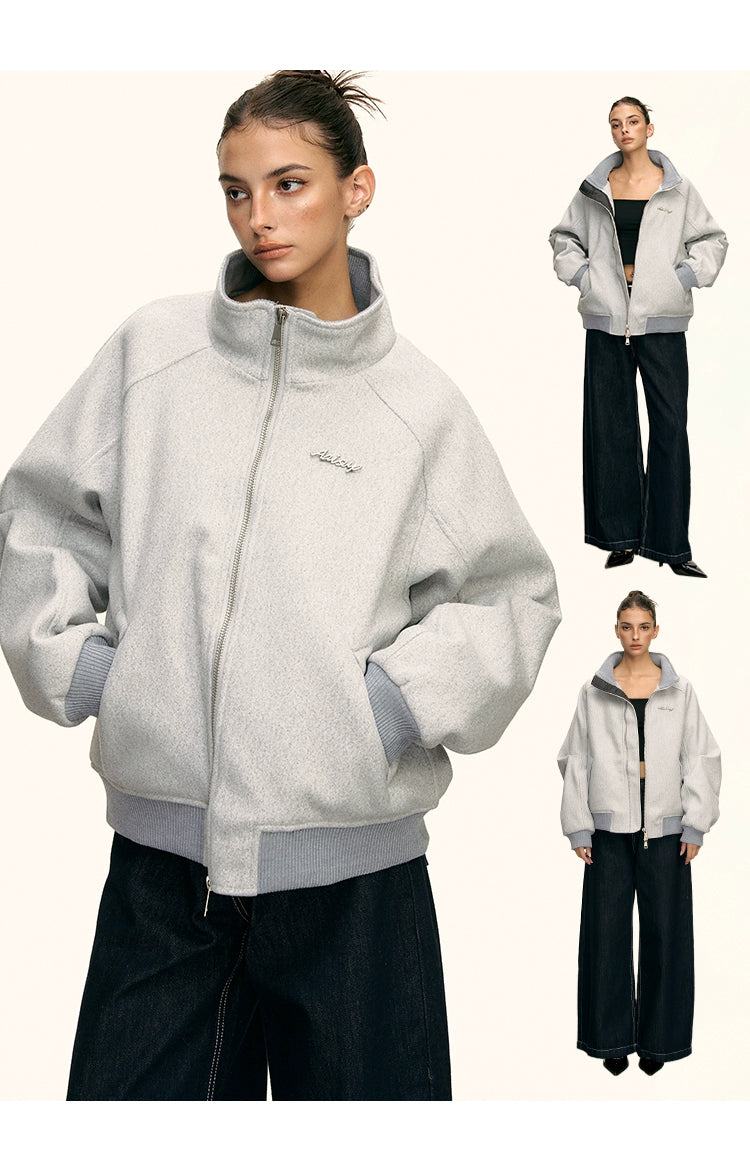 Lyra Soft High Collar Zip Jacket