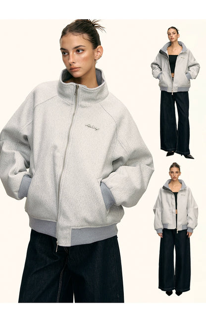 Lyra Soft High Collar Zip Jacket