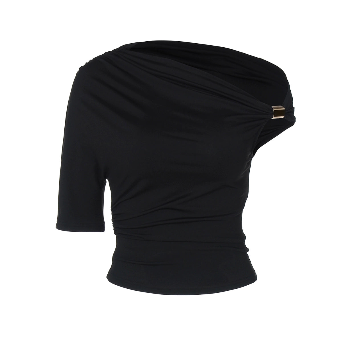 Asymmetric Ring One-Shoulder Top