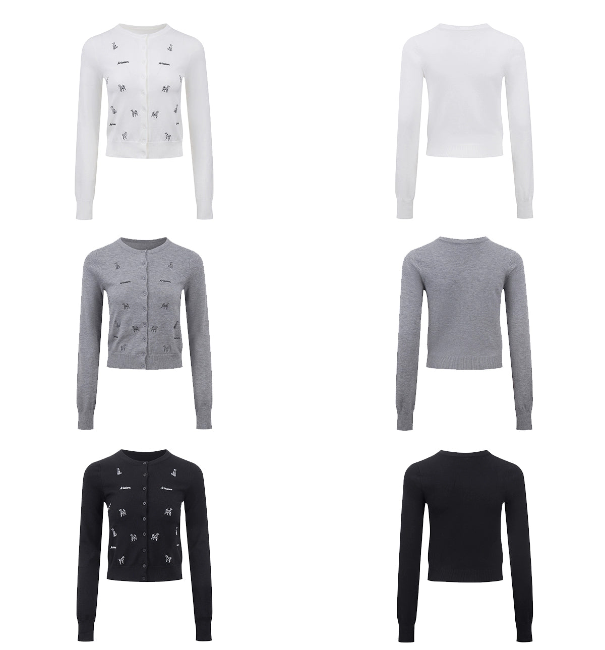 Angel Embroidered Puppy Cardigan