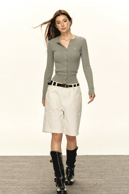 Eden Retro Knitted Cardigan Sweater