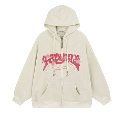 Stellar Graphic Corduroy Zip Hoodie