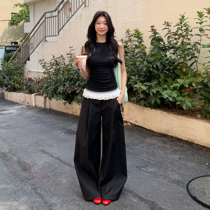 Lior Structured Wide-Leg Pants