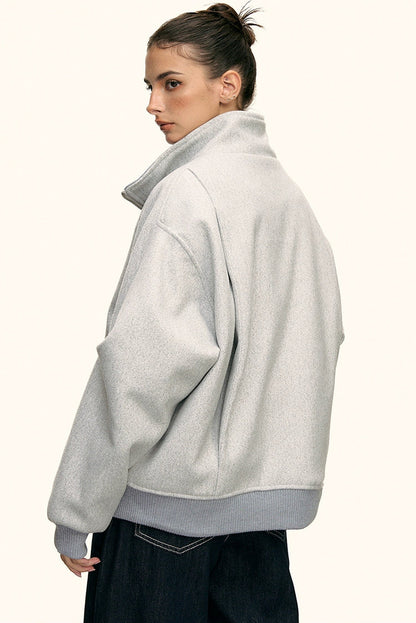 Lyra Soft High Collar Zip Jacket