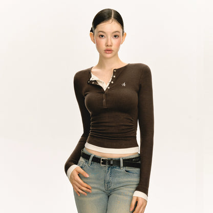 Jade Knit Double Long Sleeve T-Shirt