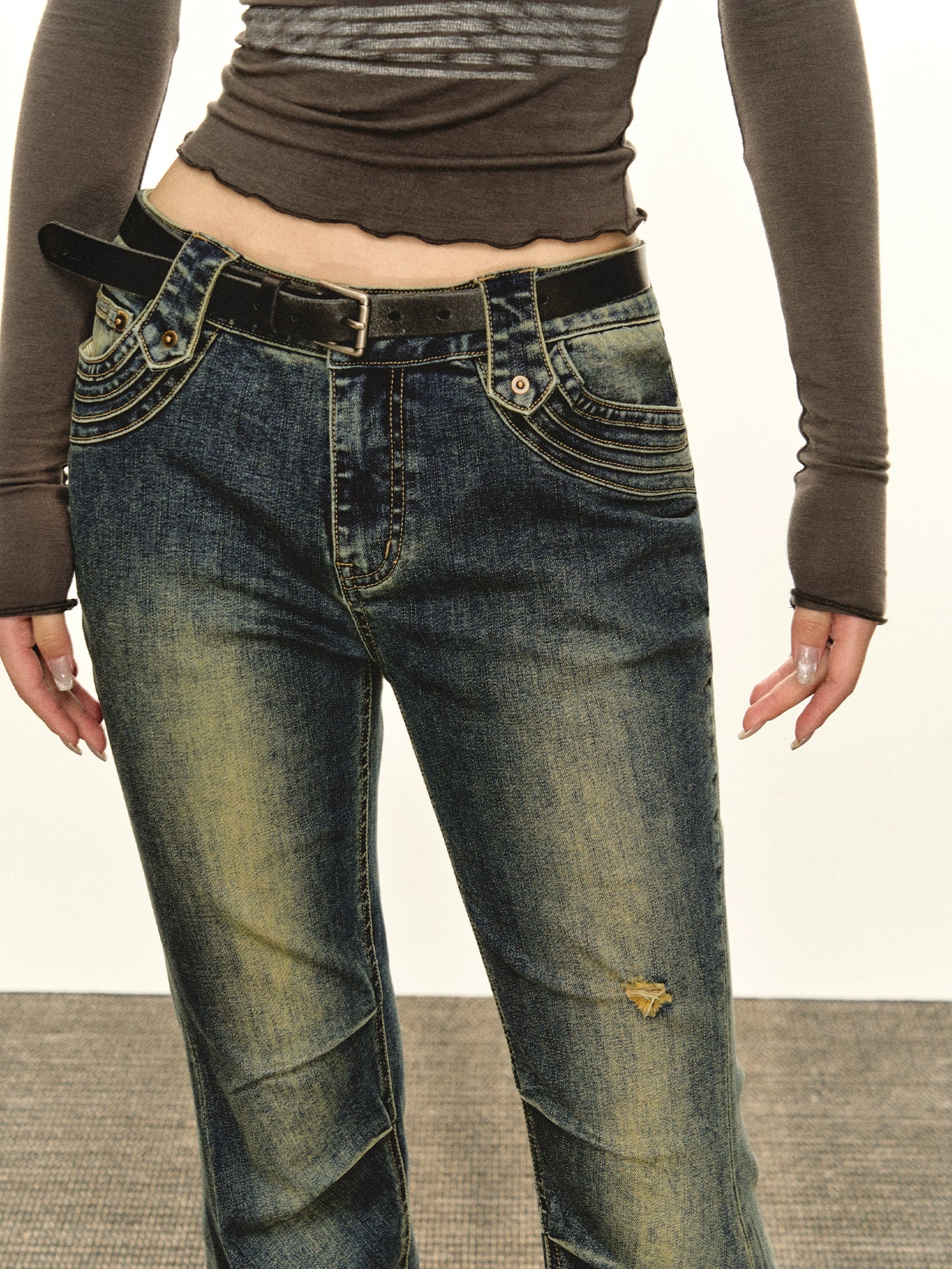 Jayla Retro Micro Flared Jeans