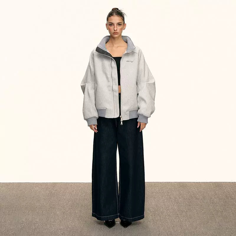 Lyra Soft High Collar Zip Jacket