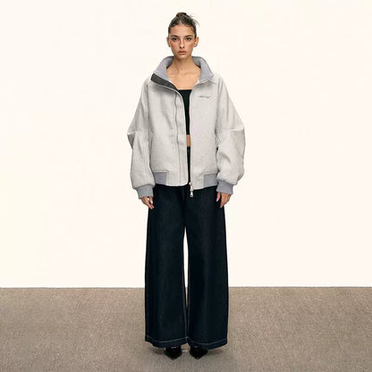 Lyra Soft High Collar Zip Jacket