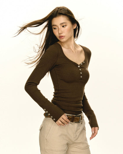 Isabella Retro Long Sleeve T-shirt