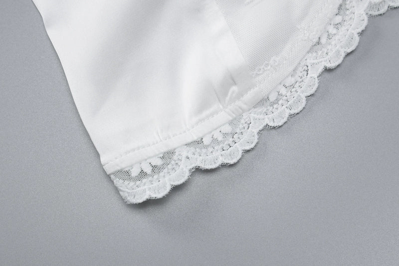 Lace Bloom Front-Tie Camisole