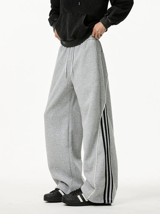 Velour Stripe Relaxed Sweatpants