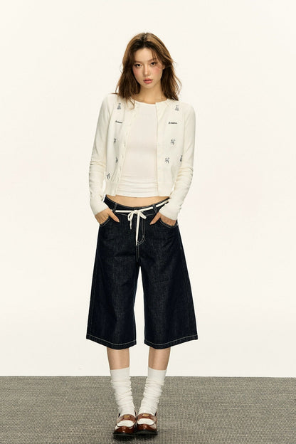 Angel Embroidered Puppy Cardigan