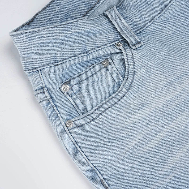 Celeste Butterfly Embroidered Flare Jeans