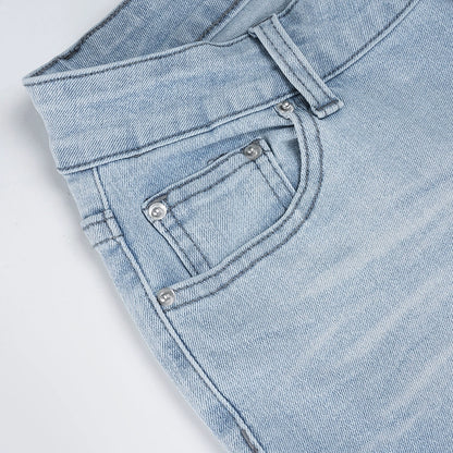 Celeste Butterfly Embroidered Flare Jeans