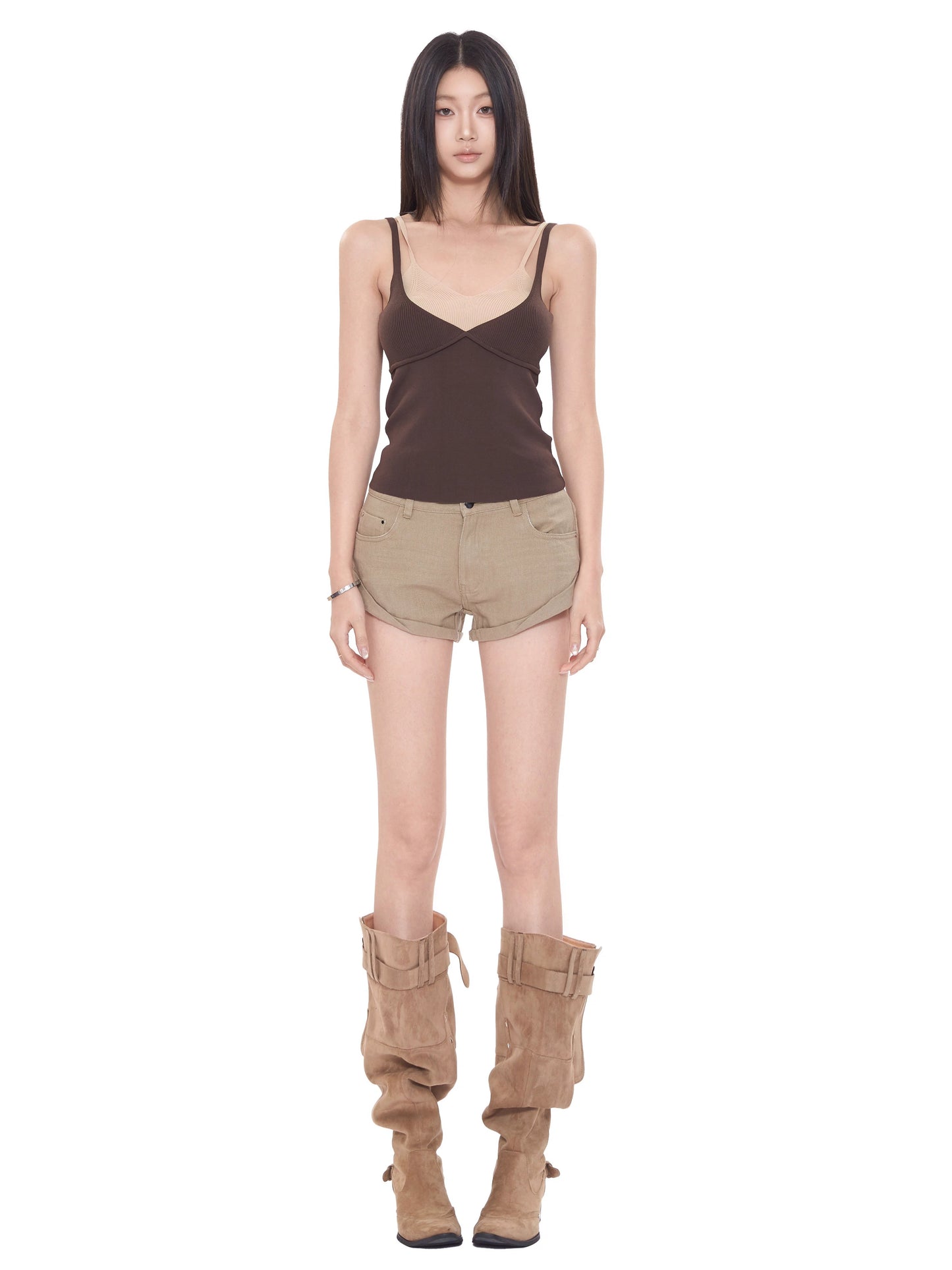 Lila Double V Cami Top