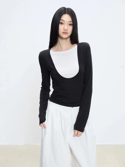 Liora Layered Scoop Top