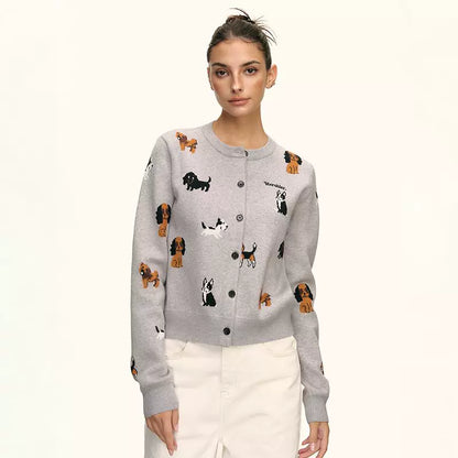 Marley Puppy Parade Knit Cardigan