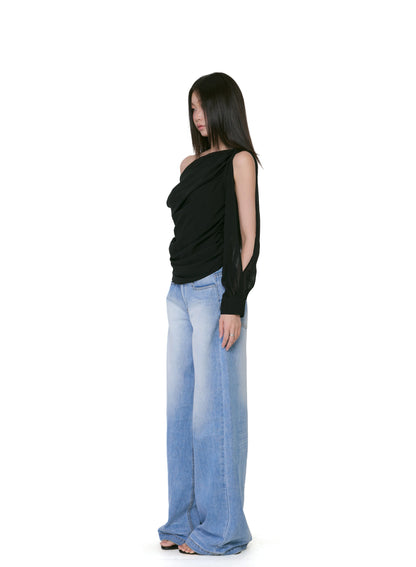 Kaia Asymmetrical One-Shoulder Top