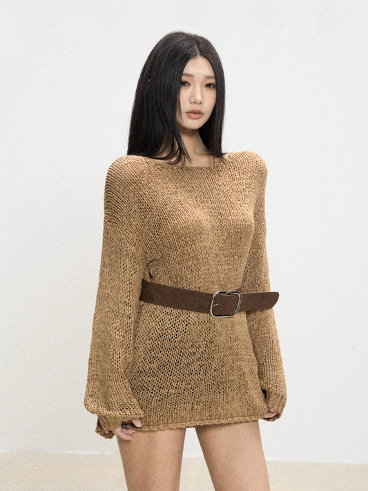 Lana Belted Sweater Dress