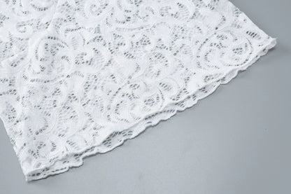 Celeste Flared-Sleeve Lace Top