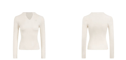 Bianca V Long Sleeve Knitted Sweater